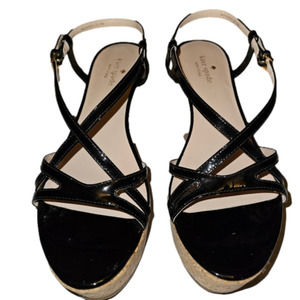 KATE Spade New York Talanse Strappy Patent Wedge Sandal